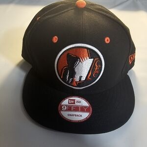 NWOT New Era Black and Orange Emmure Metalcore Snapback NOS